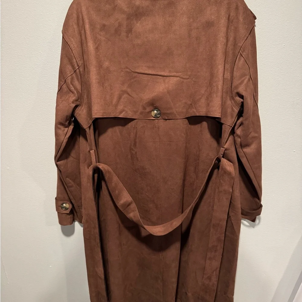 Culture Couture Brown Trench Coat - Picture 4 of 5